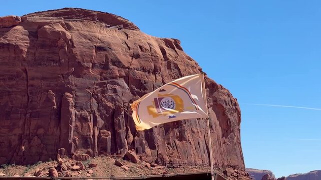 Navajo Nation Flag, Monument Valley, Reservation, Utah, USA