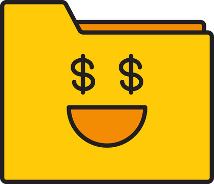 Financial Profit Folder Icon
