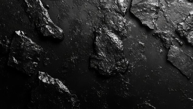 Dark, textured rock formations