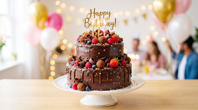 birthday cake with candles