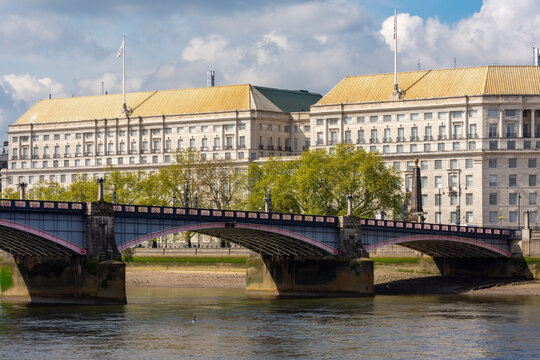 Security Service or MI5 (Military Intelligence, Section 5) - domestic counter-intelligence and security agency of UK at Lambeth bridge, London, UK