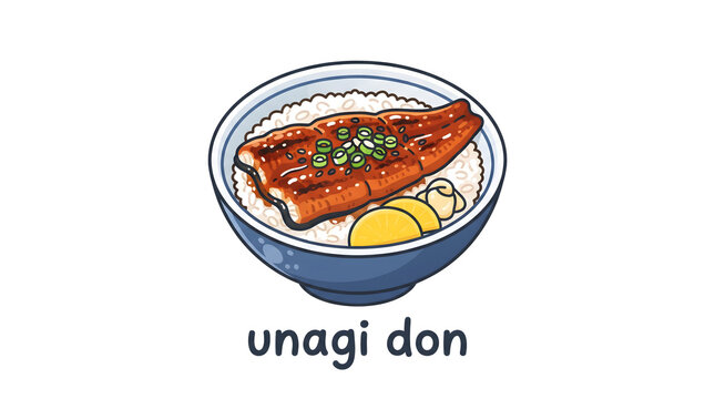 unagi don japanese rice bowl