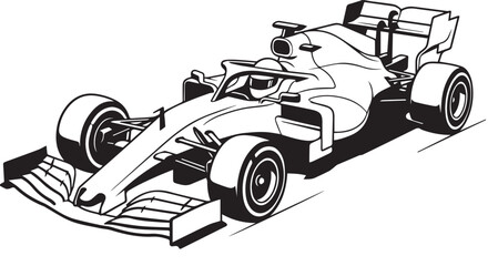 Fototapeta premium vector illustration of a cartoon car