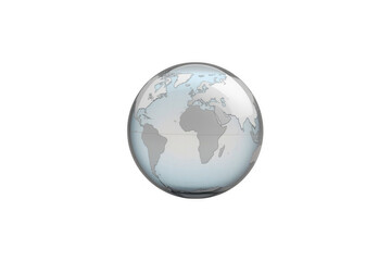 Fototapeta premium Glass Globe Showing World Map