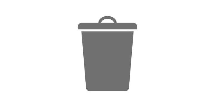Gray trash can icon for deleting items or clearing data.