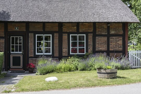 Gut Panker, house entrance, Schleswig-Holstein, Germany