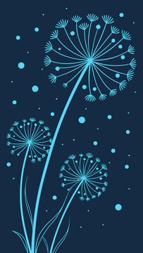 abstract dandelion background