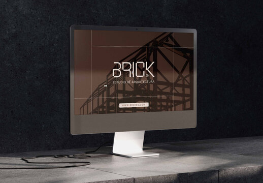 Computer Monitor Mockup
