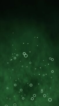 Halloween Witch Potion Smoke Background in Toxic Green