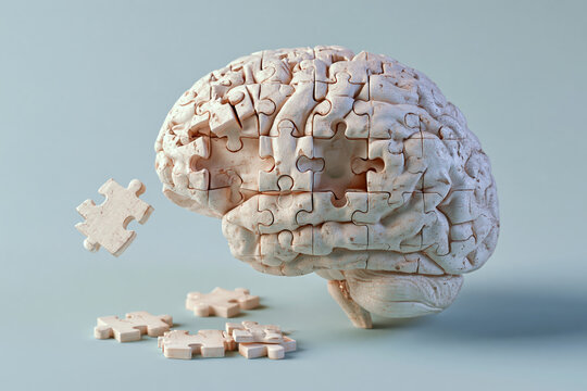 Brain Puzzle Concept for Memory and Cognitive Health