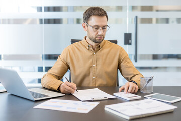 Obraz premium Financial planning and corporate accounting.