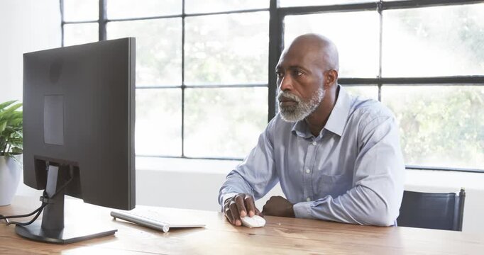 Lifestyle videos indoor of people doing activities at office, working in office, man using desktop c