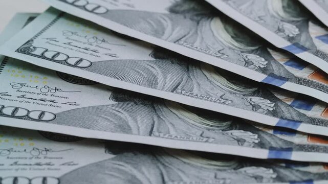 hundred usd cash macro view 100 dollar cash hundred dollar closeup texture of 100