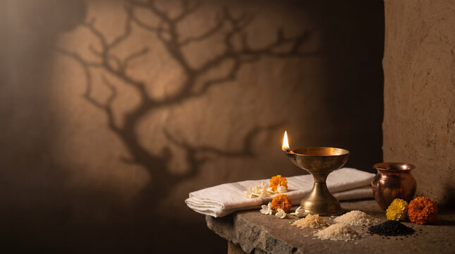 Pitru Paksha concept representing family heritage and memory