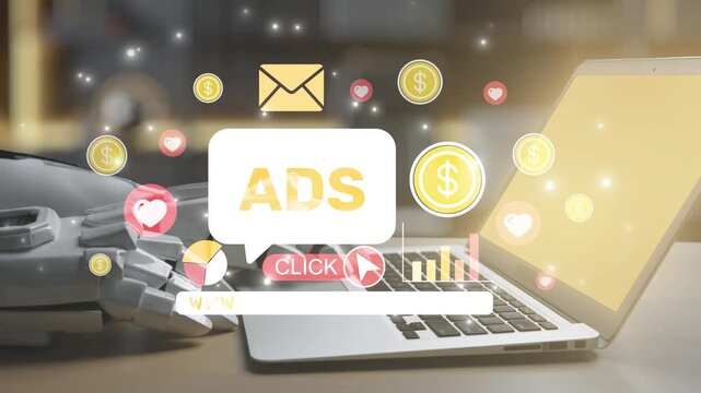 Explore innovative digital marketing solutions through robotic technology, highlighting trends in online advertising and metrics to boost business performance and engagement. Salient