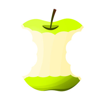 green cute apple scrap icon