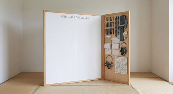 Portfolio Display of an Artist Book Installation with Keys