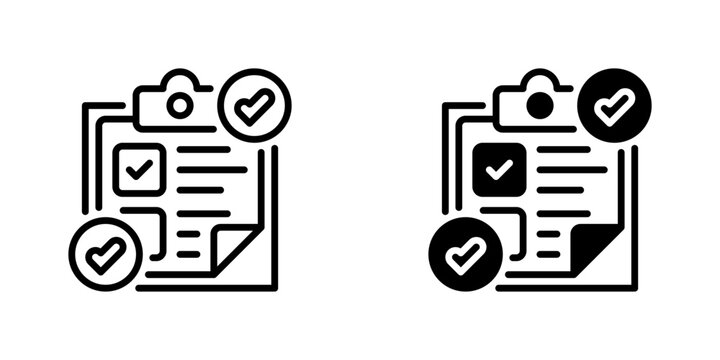 Action Plan Document Line Icon, Outline Symbol for Strategic Planning, Task Organization, Project Execution, Goal Management, and Business Documentation. Vector Sign Icon.