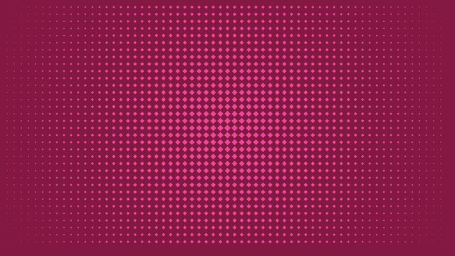 A deep red background, covered in a, uniform grid of, small pink diamond, shapes, creating a, textured and geometric, pattern for various