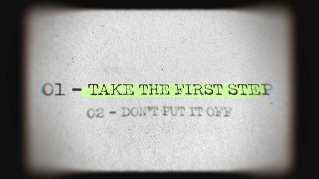 Typewriter Style Text List