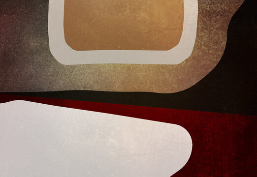 Minimal illustration abstract background 3d rendering, group of geometric shapes, abstract composition, 3d illustration