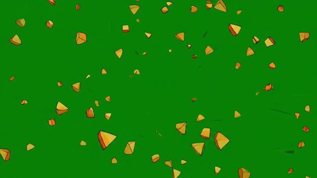 Flat cartoon crash impact effect