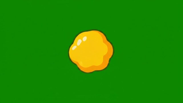 Flat cartoon bonk impact effect