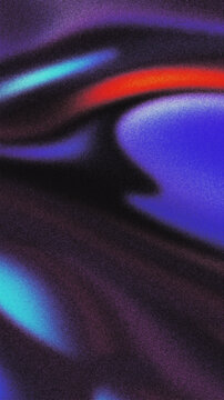 Abstract glitch halftone with thin streaks of neon red and blue dot patterns cutting through a dark black background. Drops into a cyberpunk and cinematic poster design composition.