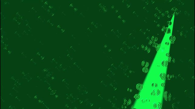 Rippling water effect animation glows beneath a focused spotlight. Smooth liquid fluid vibrations blend inside the rippling water. Calming ambient aquatic depth defines the rippling water effect.