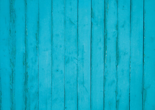 Bretterwand mit Textfreiraum in blau t&uuml;rkis