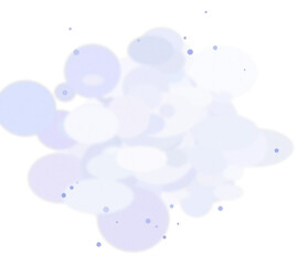 Obraz premium Blue watercolor splash with paint drops isolated on transparent background