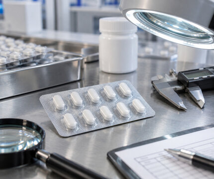 Pharmaceutical blister pack quality inspection with tablets