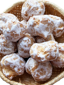 Glazed Sweet Choux Pastry Puffs
