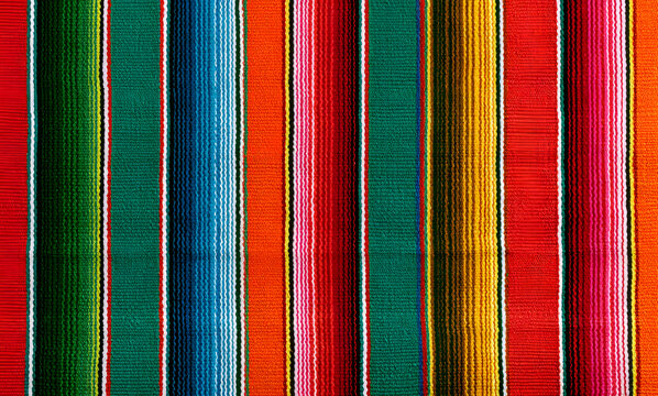 An image for Cinco de Mayo decoration was made with stripes or a serape background, reminiscent of a Mexican poncho.