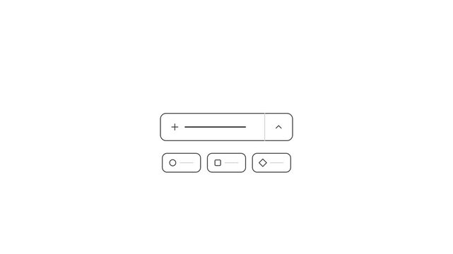 Dropdown Menu Selection Interface Element