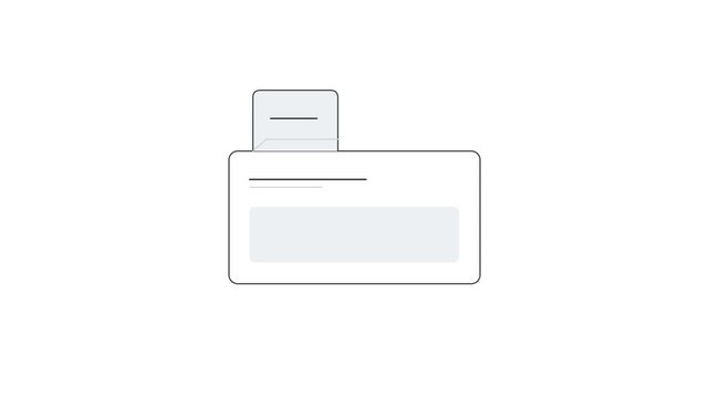 Digital Document Folder Tab Movement Animation
