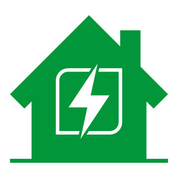 Green House Square Leaf Lightning Bolt
