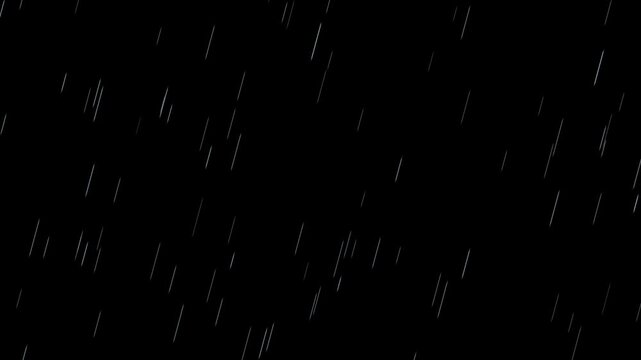 4K Realistic Heavy Slanted Rain Video Overlay