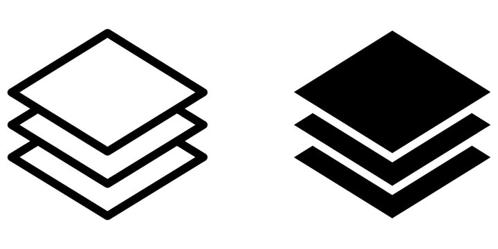 Isometric database layer platforms design vector on transparent backgr.