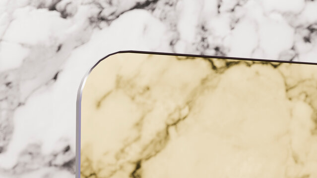 Gold marble surface with natural veined patterns and polished finish