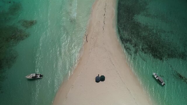 Aerial view of Los Roques archipelago, Venezuela.