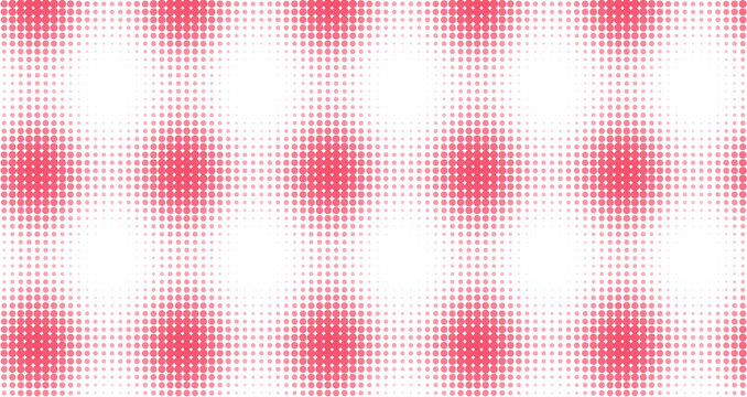 Abstract background, with pink halftone, dots arranged in, a grid pattern, on a black, background for digital, and projects