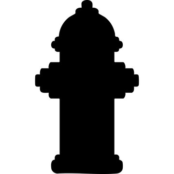 Fire hydrant vector silhouette