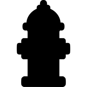 Fire hydrant vector silhouette