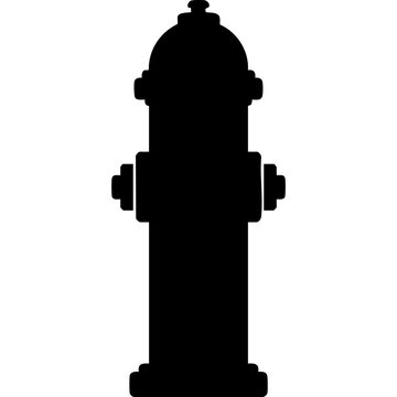 Fire hydrant vector silhouette