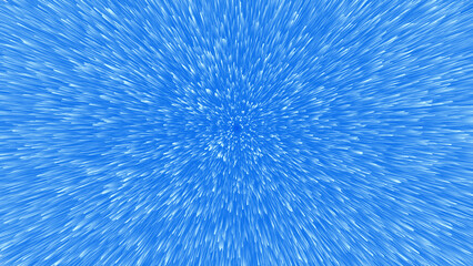 Fototapeta premium Vibrant blue digital burst creates dynamic radial lines showing motion energy.