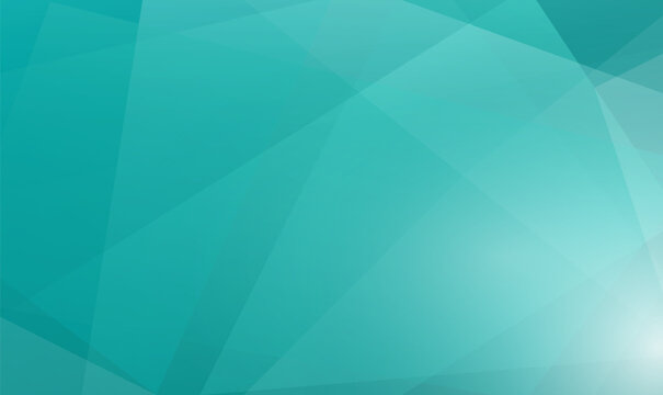 Teal Cyan Polygonal Low Poly Geometric Gradient Translucent Vector Abstract Background