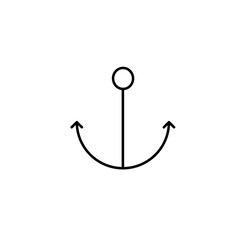 anchor icon vector illustration © Didik