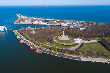 panorama miasta - Pomnik Westerplatte. Pomorskie © WojciechWojcik