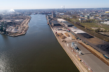 panorama miasta -Nabrzeze Zbozowe. Pomorskie © WojciechWojcik